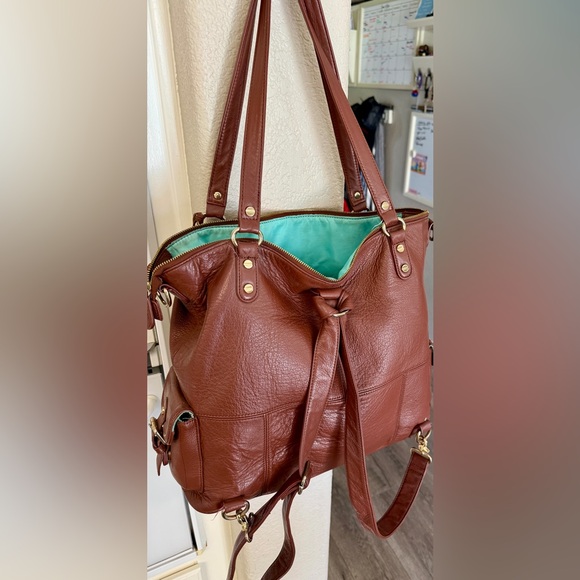 Brown Leather Tote Bag - Picture 3 of 5
